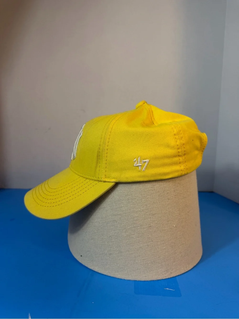 Yellow Kids Baseball Cap with White NY Logo
